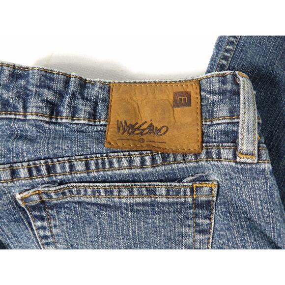 Mossimo Womens Sz 19 Premium Denim Low Rise Boot Cut Blue Jeans - Picture 4 of 14